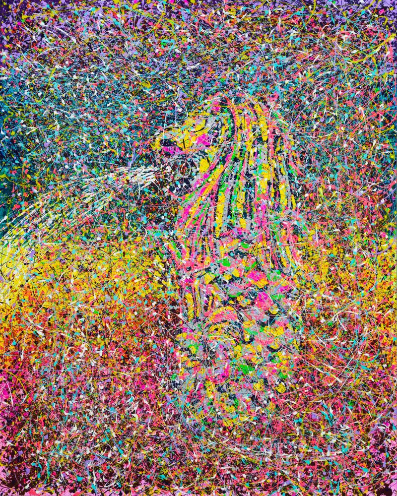 Island Soul: The Abstract Merlion  - a Paint by DR LOWLY